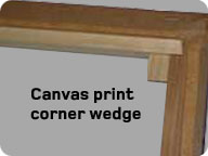 Canvas Print Corner Wedge